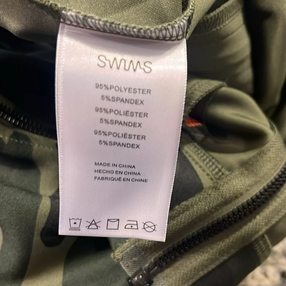 Swims Tind Full Zip Camo Jacket Hoodie new green camo Mens Size XL